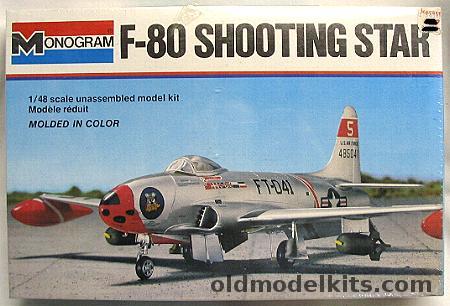 Monogram 1/48 F-80 Shooting Star, 5404 plastic model kit